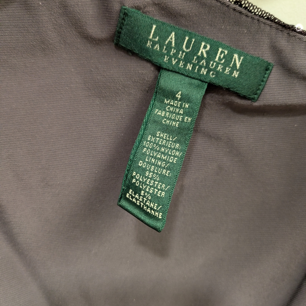 Lauren Ralph Lauren Evening One-Shoulder Sequins Midi Dress in Purple - Picture 5 of 5